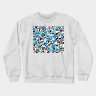 Blue Jesmonite Terrazzo Crewneck Sweatshirt